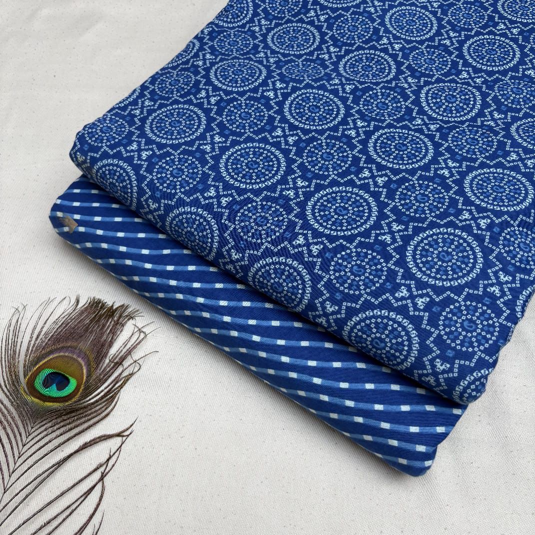 Elegant Hand Block Printed Cotton Top And Bottom Suit Sets