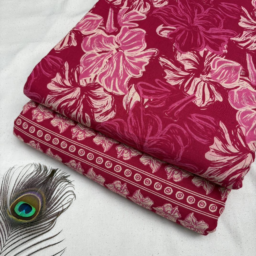 Elegant Hand Block Printed Cotton Top And Bottom Suit Sets