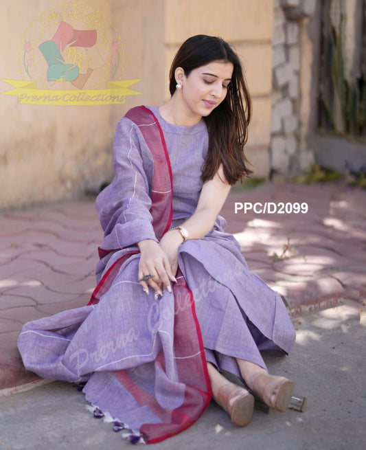 PURE SULABH A LINE KURTI WITH BOTH SIDES POCKETS