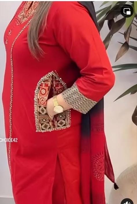 Pure fine Cotton fabric Kurti with Pant