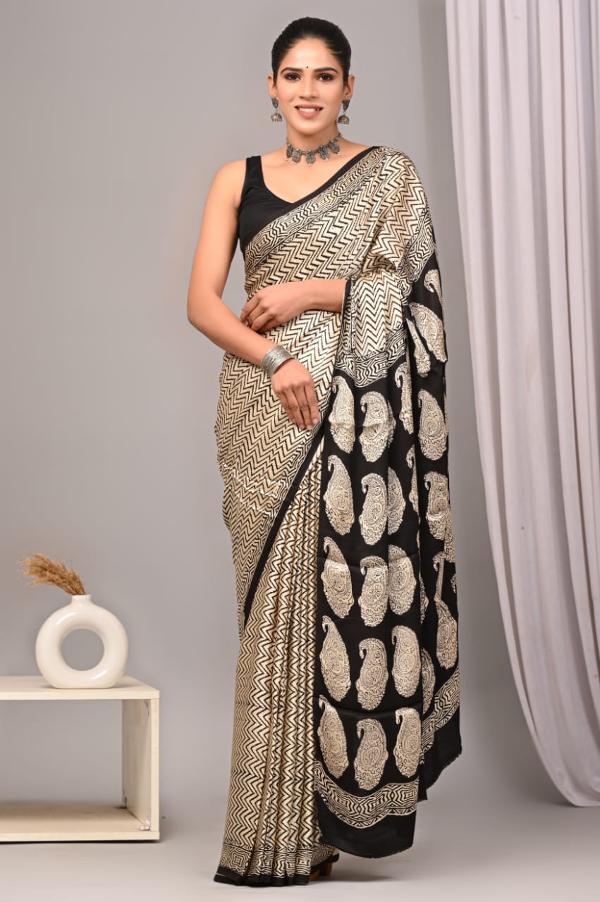PREMIUM MODAL SILK SAREE WITH BLOUSE PIECE