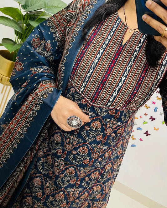 Pure fine Cotton fabric Kurti with Pant