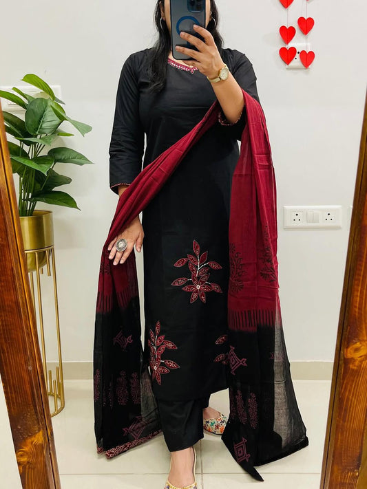 *Simple yet elegant This is how we describe our latest launch a Cotton set fits well for a day event in the every season