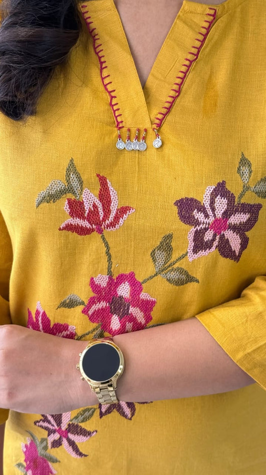 Sky Embroidered Co-ord Set