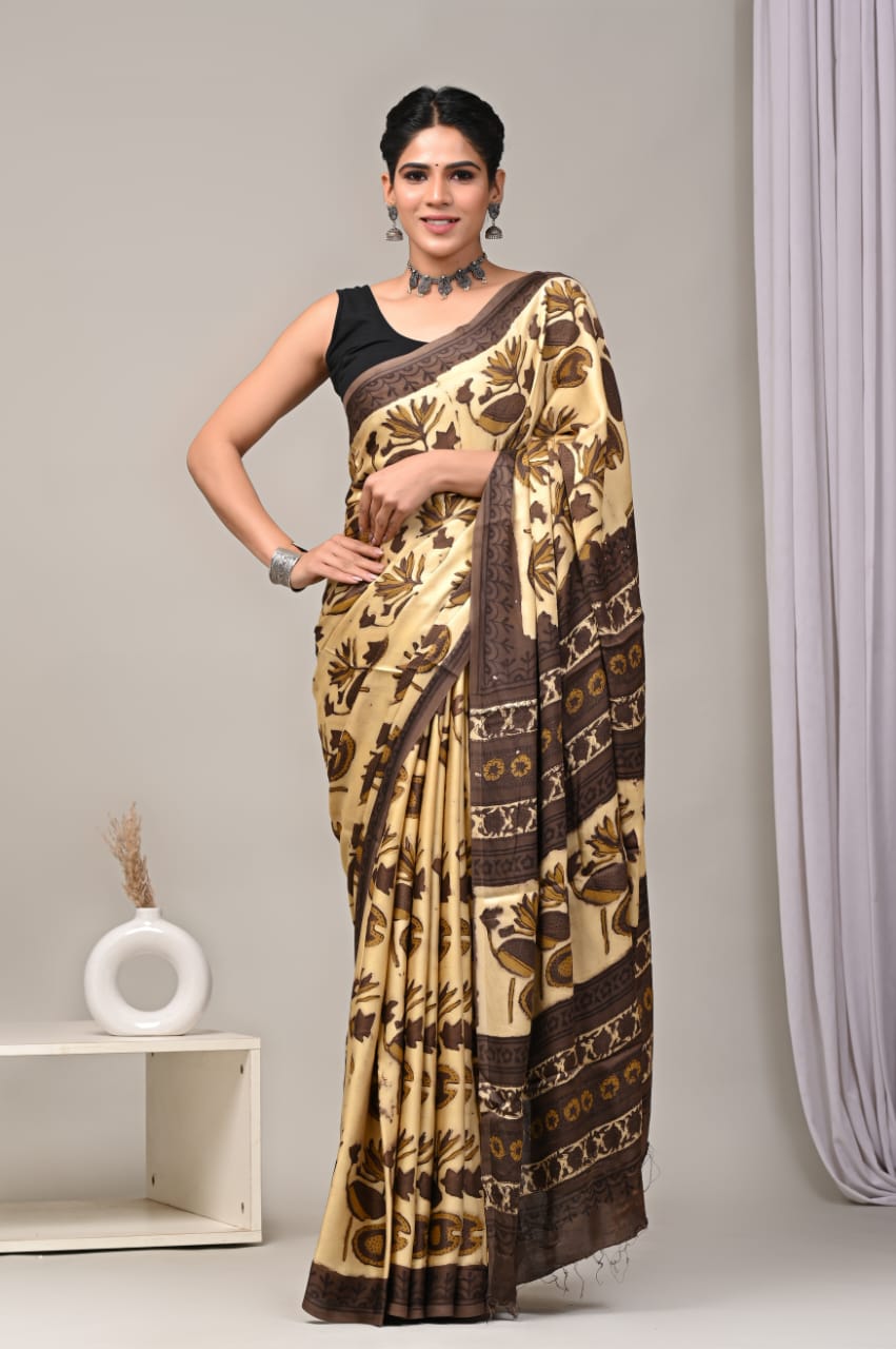 PREMIUM MODAL SILK SAREE WITH BLOUSE PIECE