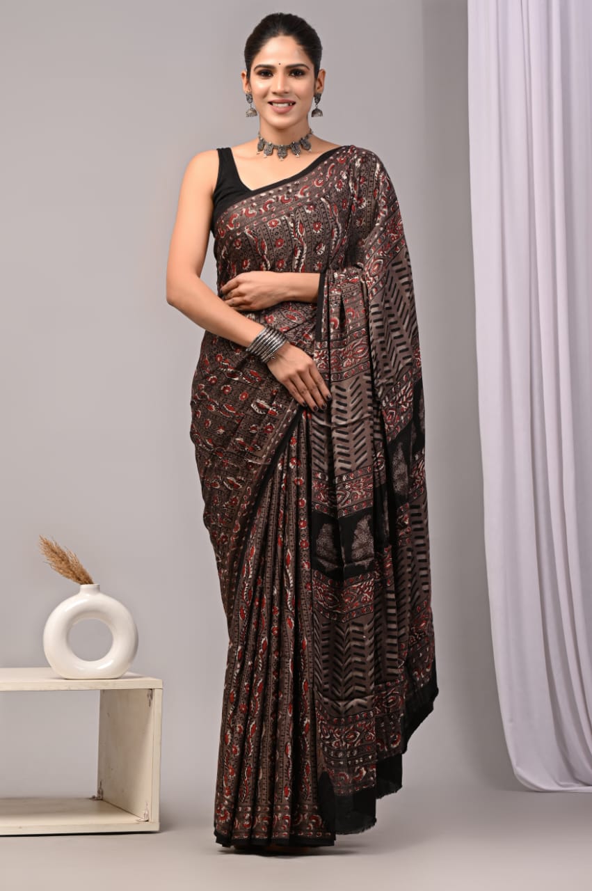 PREMIUM MODAL SILK SAREE WITH BLOUSE PIECE