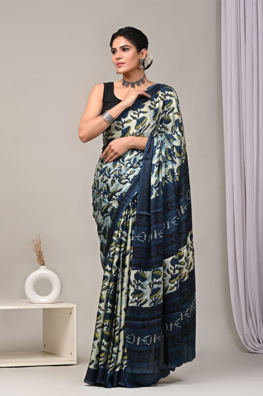 PREMIUM MODAL SILK SAREE WITH BLOUSE PIECE