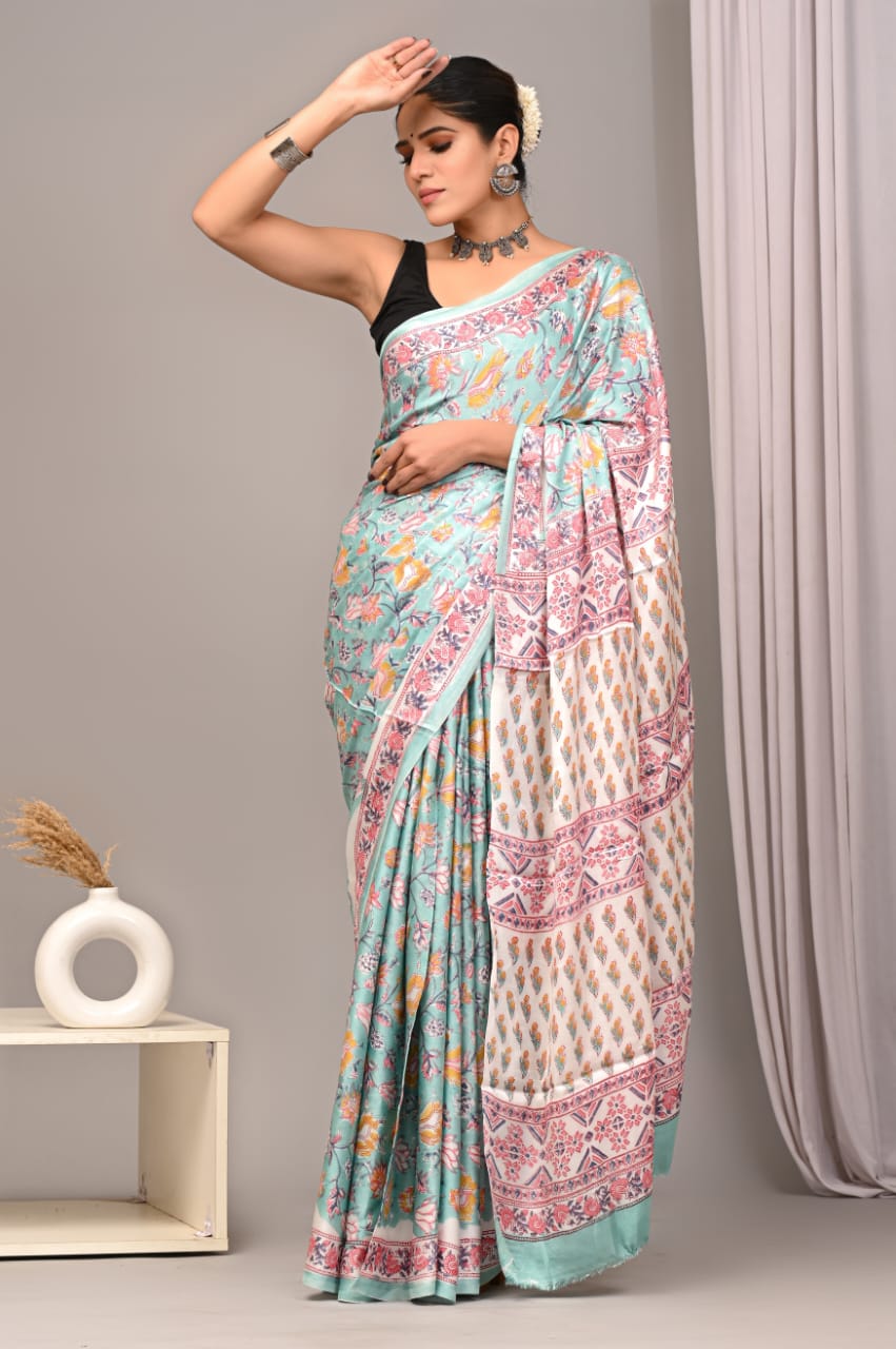 PREMIUM MODAL SILK SAREE WITH BLOUSE PIECE