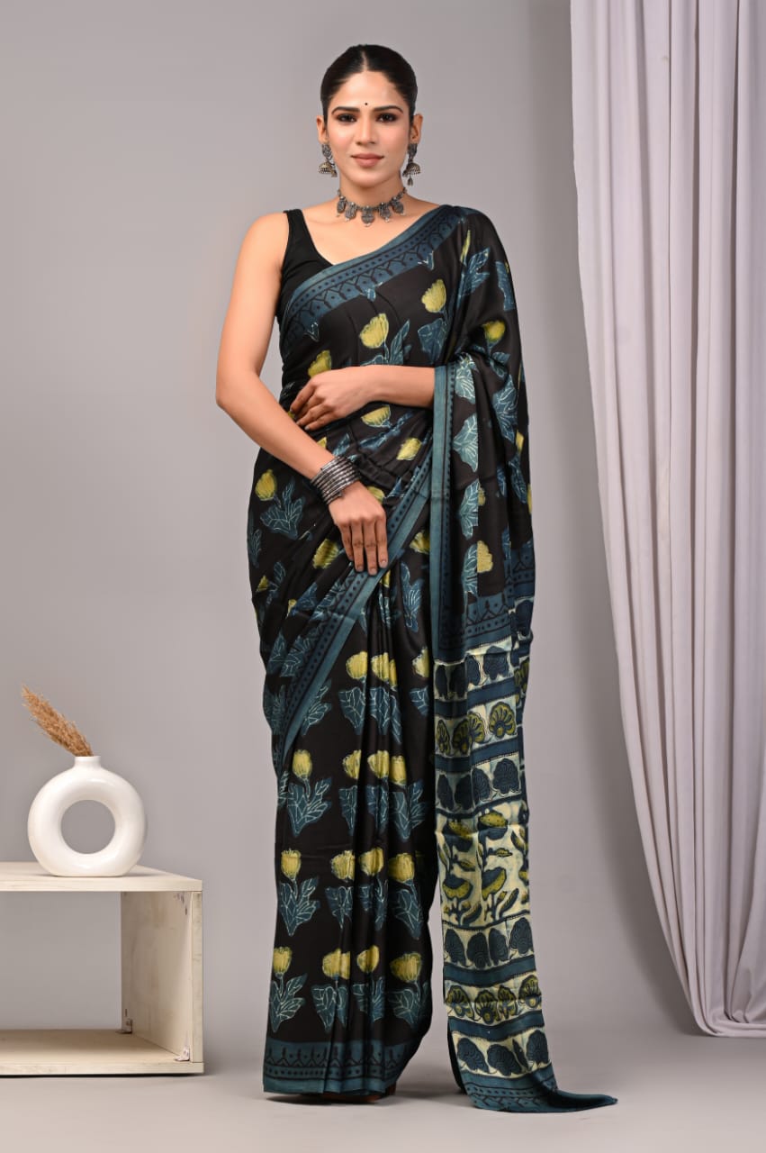 PREMIUM MODAL SILK SAREE WITH BLOUSE PIECE