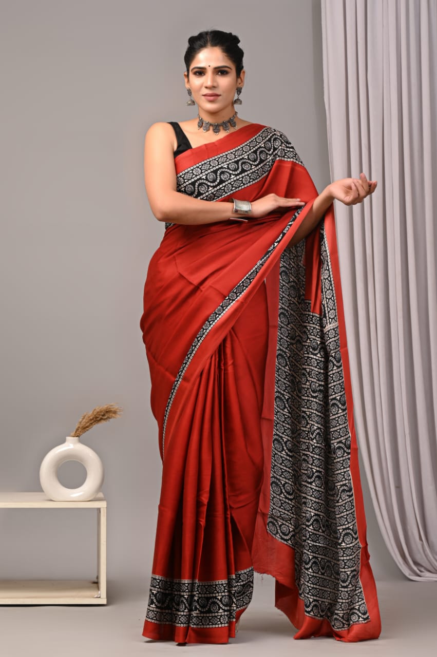 PREMIUM MODAL SILK SAREE WITH BLOUSE PIECE