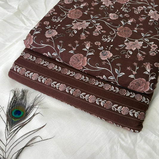 Elegant Hand Block Printed Cotton Top And Bottom Suit Sets