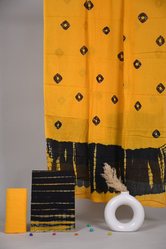 Exclusive Hand Block Cotton Suit With Cotton Dupatta