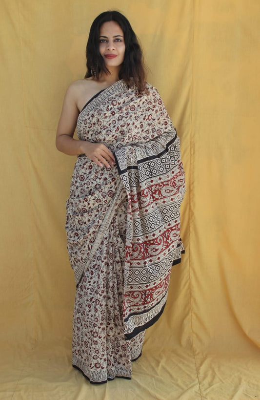 PREMIUM COTTON SAREE WITH BLOUSE PIECE