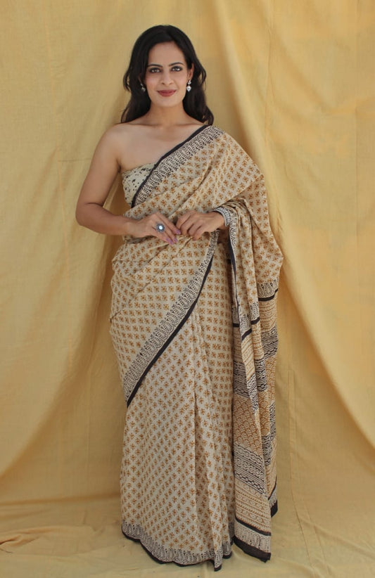 PREMIUM COTTON SAREE WITH BLOUSE PIECE