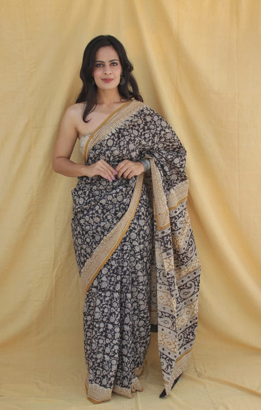 PREMIUM COTTON SAREE WITH BLOUSE PIECE