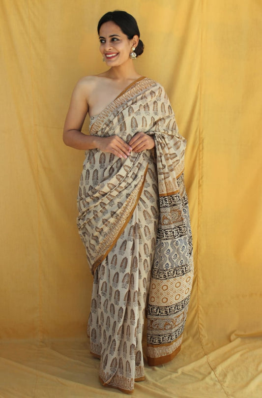 PREMIUM COTTON SAREE WITH BLOUSE PIECE