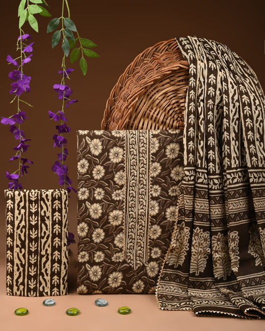 PREMIUM GOTA PATTI COTTON SUIT SET WITH COTTON DUPATTA
