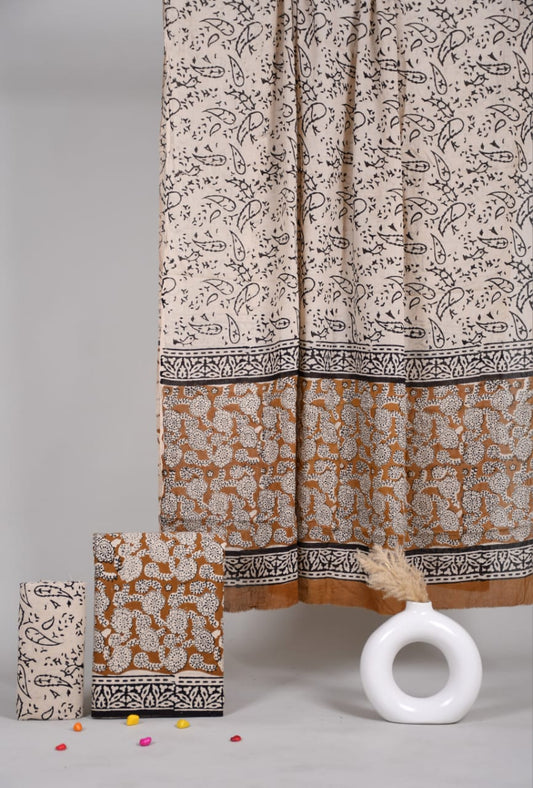Exclusive Hand Block Cotton Suit With Cotton Dupatta