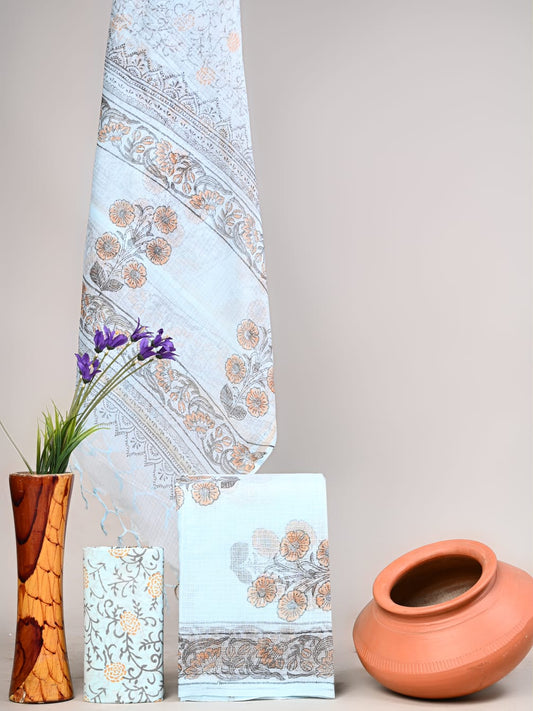 New exclusive traditional collection of Full Kota doriya Suits with kota doriya dupatta(KDSU01)