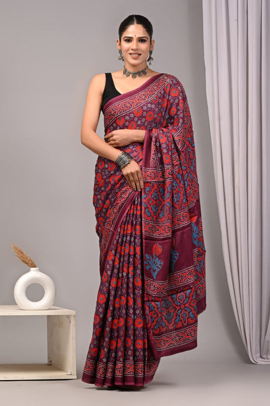 PREMIUM MODAL SILK SAREE WITH BLOUSE PIECE