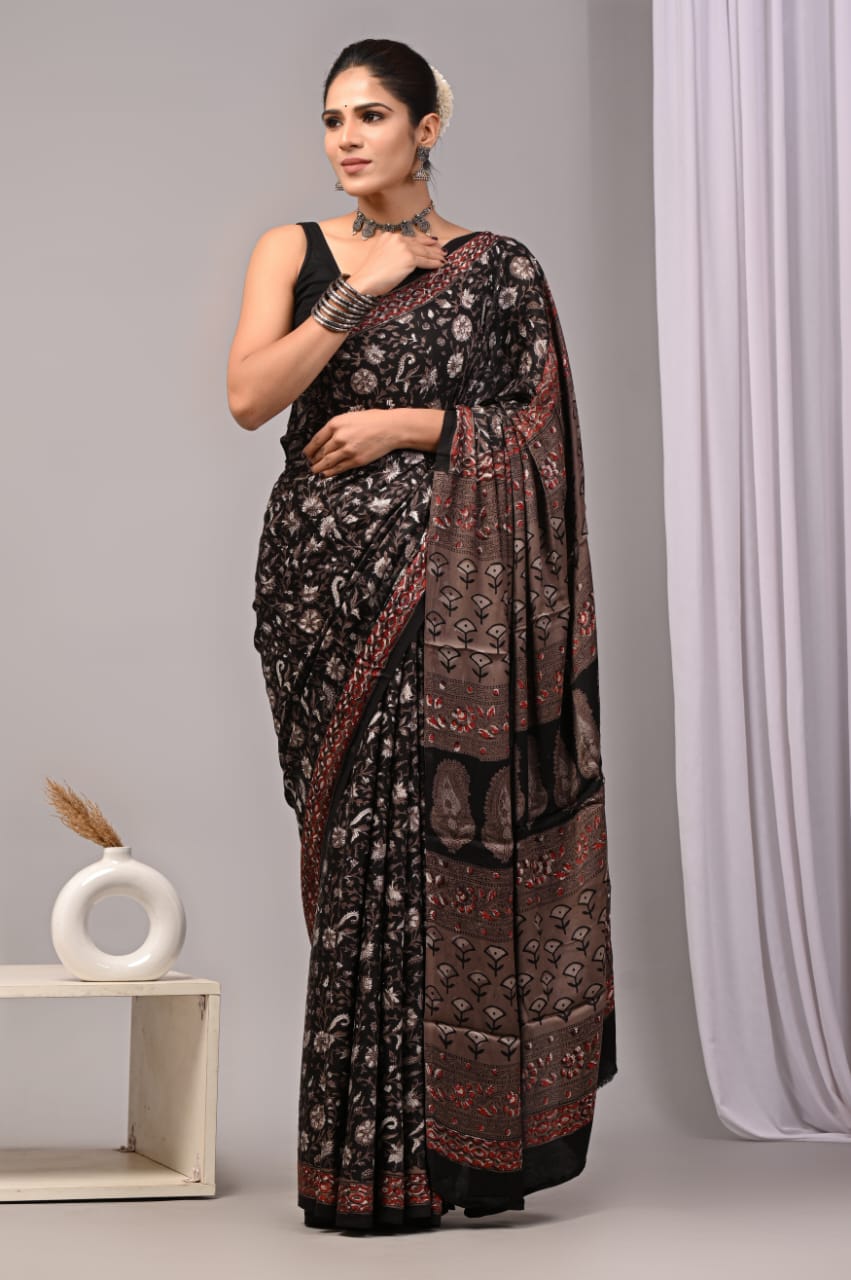 PREMIUM MODAL SILK SAREE WITH BLOUSE PIECE
