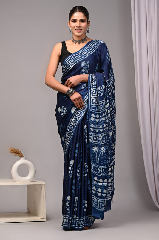 PREMIUM MODAL SILK SAREE WITH BLOUSE PIECE