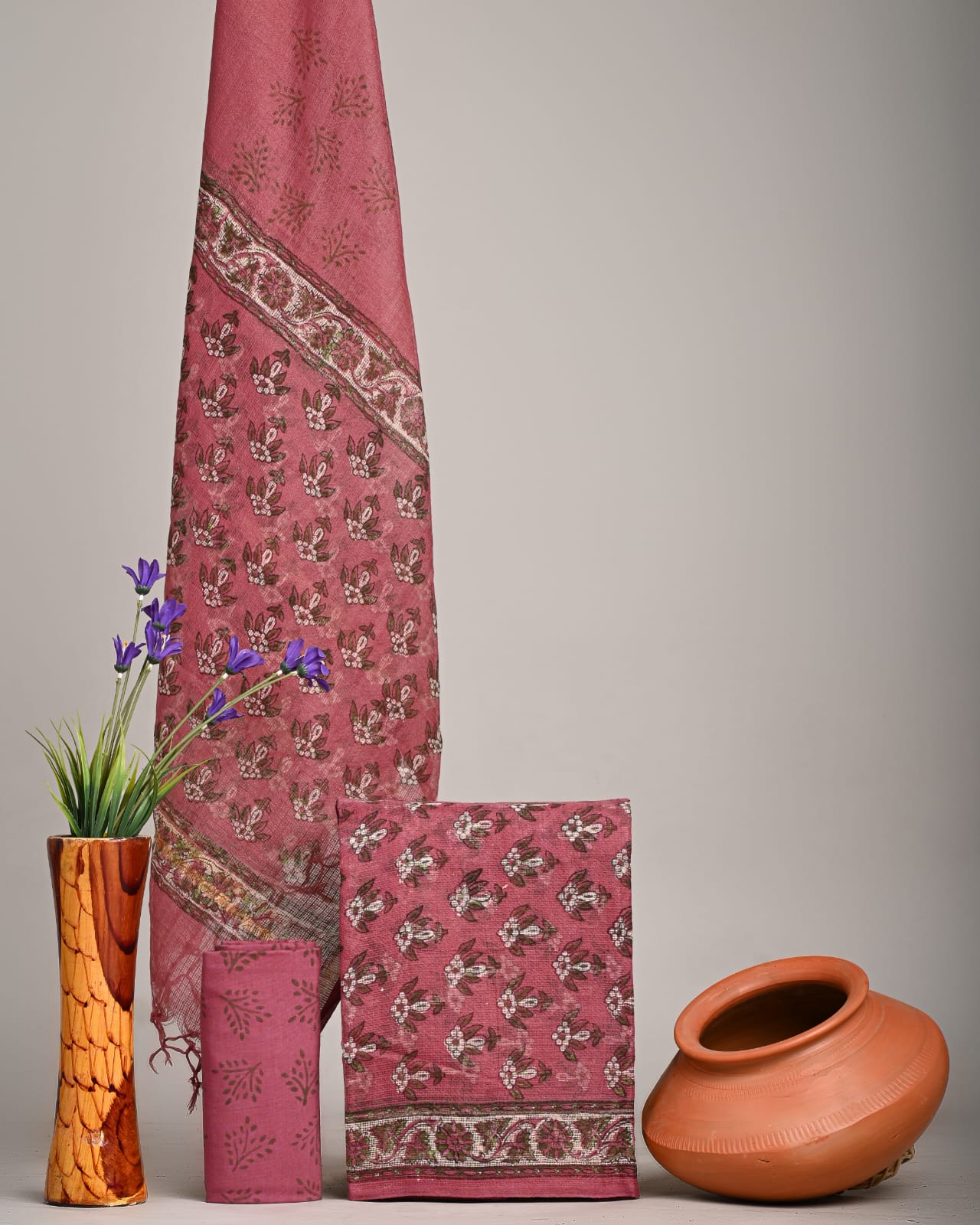 New exclusive traditional collection of Full Kota doriya Suits with kota doriya dupatta(KDSU35)