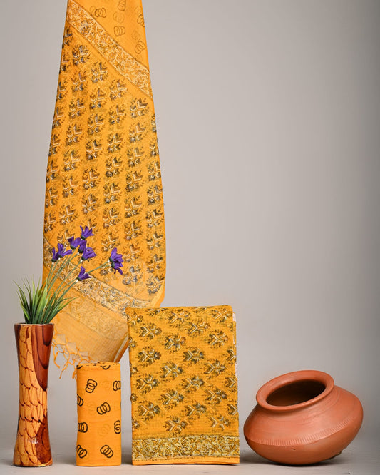 New exclusive traditional collection of Full Kota doriya Suits with kota doriya dupatta(KDSU15)