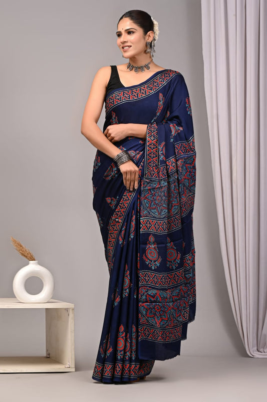 PREMIUM MODAL SILK SAREE WITH BLOUSE PIECE