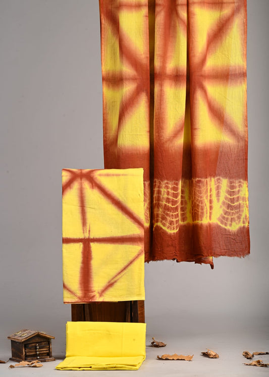 Exclusive Hand Block Cotton Suit With Cotton Dupatta(VKCOT36)