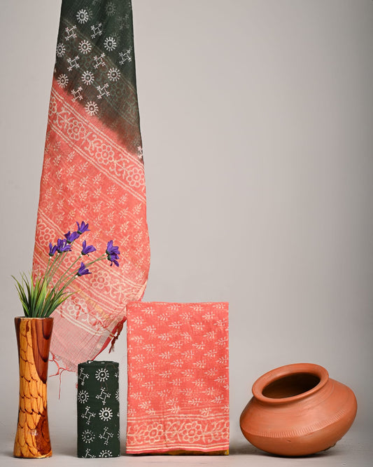 New exclusive traditional collection of Full Kota doriya Suits with kota doriya dupatta(KDSU46)