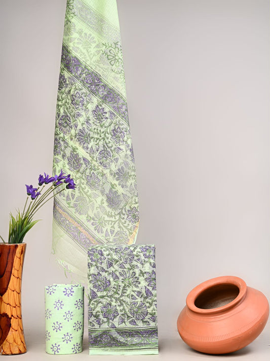 New exclusive traditional collection of Full Kota doriya Suits with kota doriya dupatta(KDSU02)