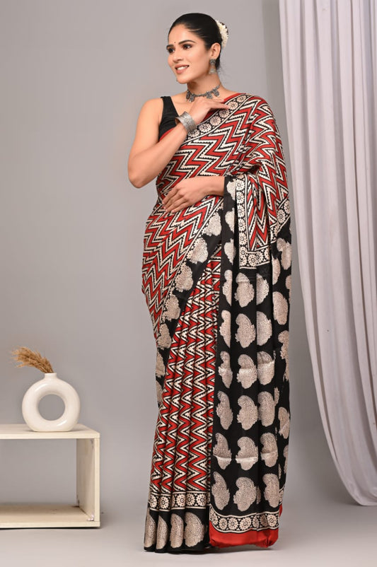 PREMIUM MODAL SILK SAREE WITH BLOUSE PIECE