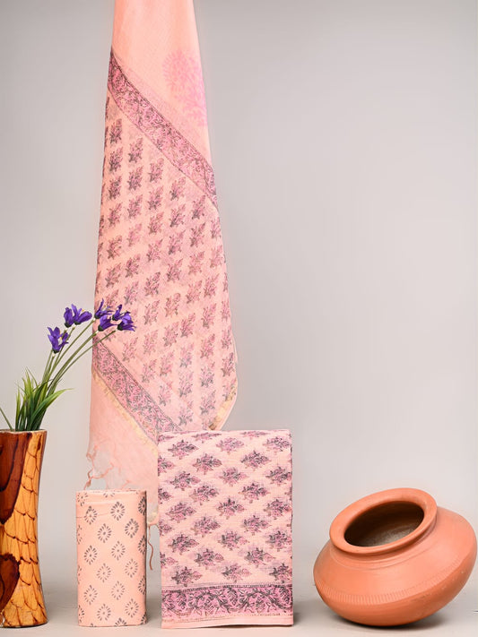 New exclusive traditional collection of Full Kota doriya Suits with kota doriya dupatta(KDSU04)