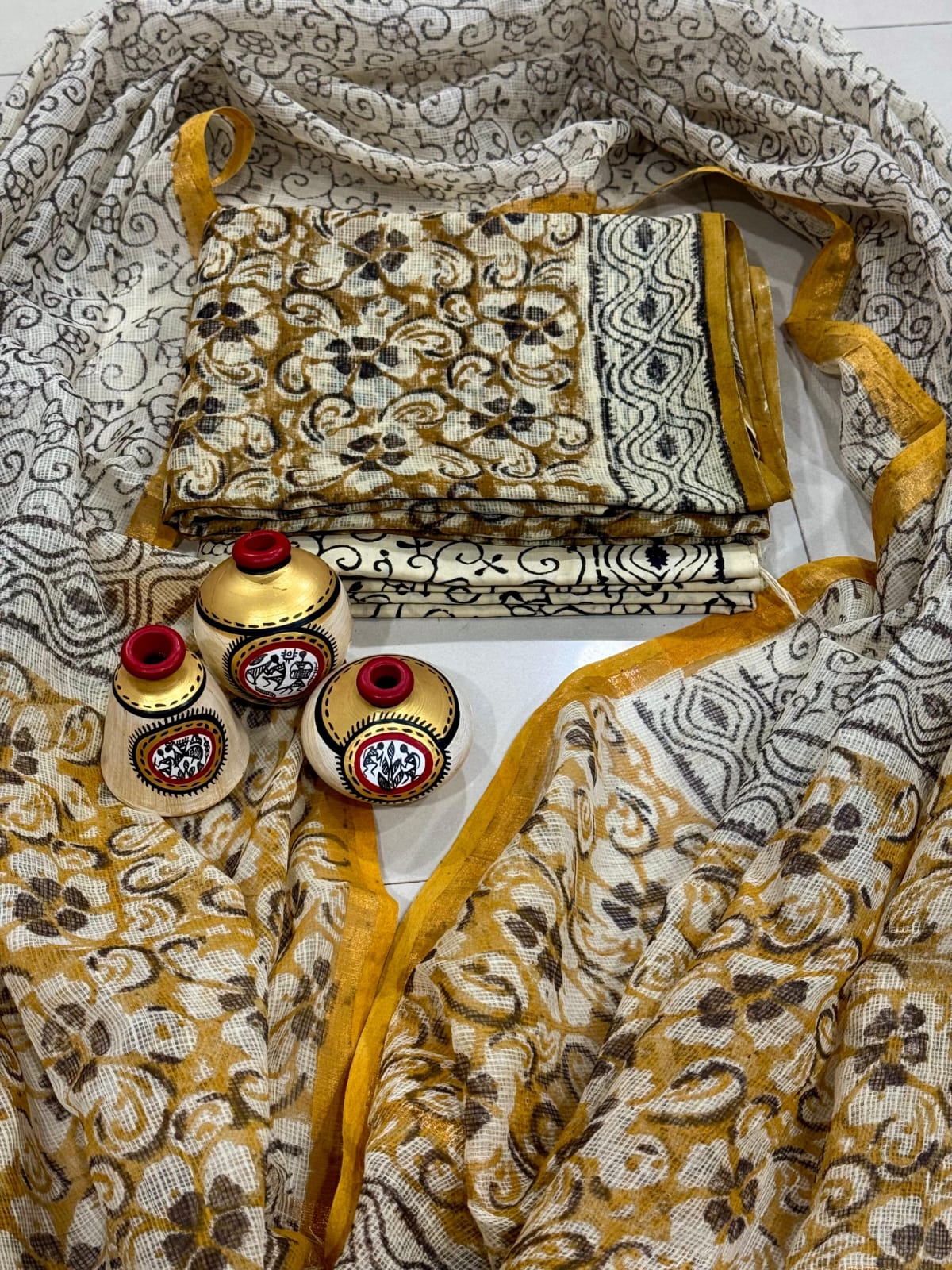 New exclusive traditional collection of Full Kota doriya Suits with kota doriya dupatta(KDSU54)