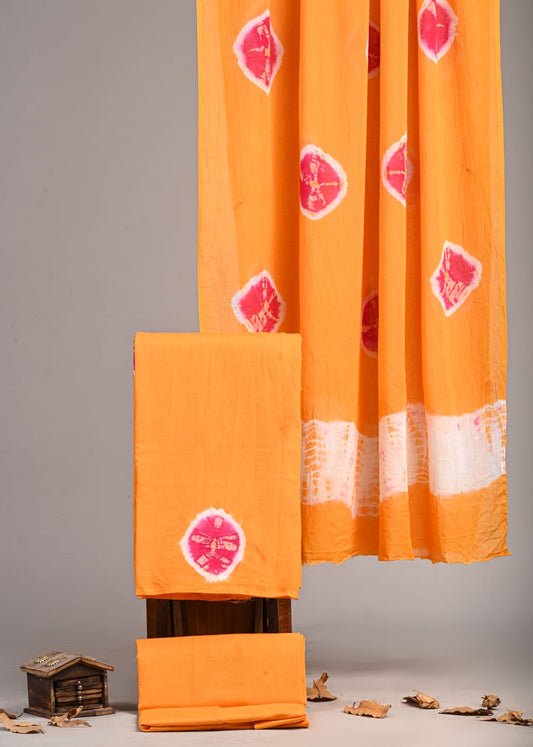 Exclusive Hand Block Cotton Suit With Cotton Dupatta(VKCOT32)