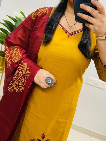 *Simple yet elegant This is how we describe our latest launch a Cotton set fits well for a day event in the every season