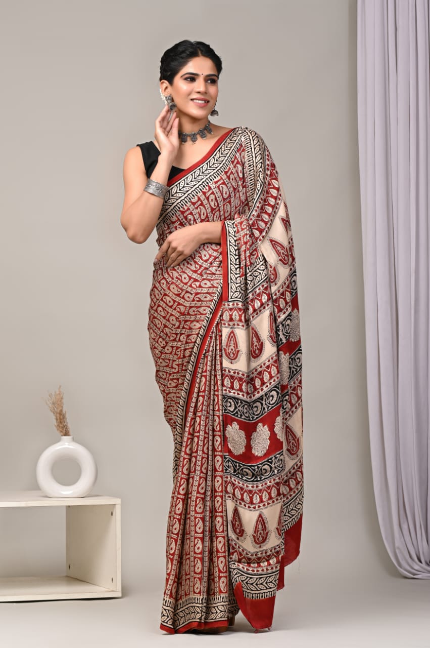 PREMIUM MODAL SILK SAREE WITH BLOUSE PIECE