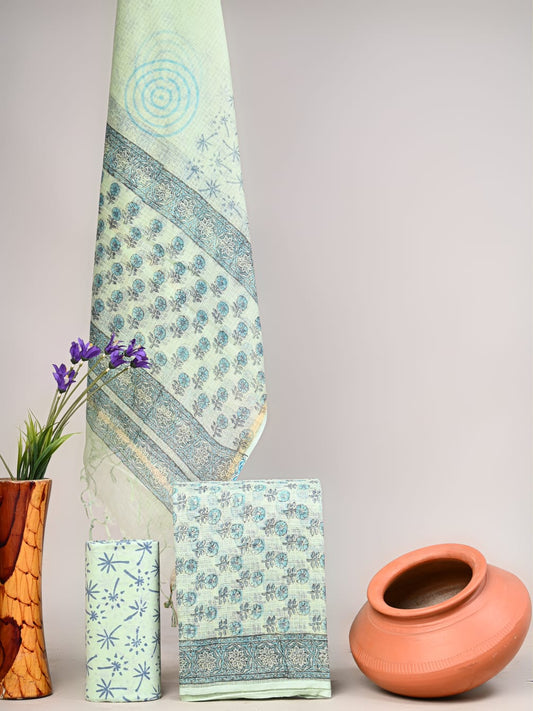 New exclusive traditional collection of Full Kota doriya Suits with kota doriya dupatta(KDSU47)
