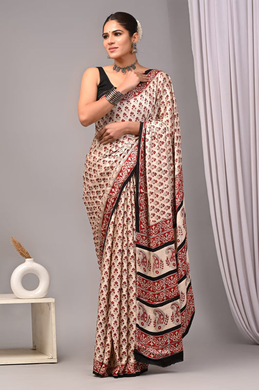 PREMIUM MODAL SILK SAREE WITH BLOUSE PIECE