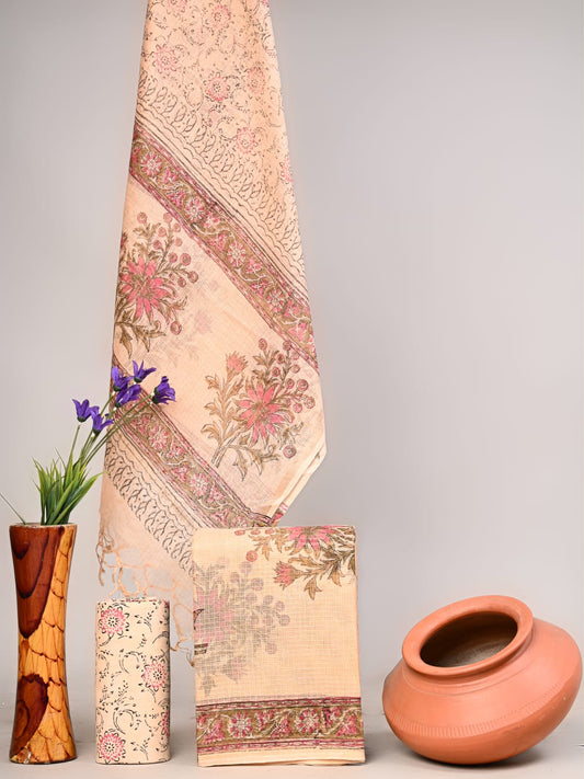 New exclusive traditional collection of Full Kota doriya Suits with kota doriya dupatta(KDSU03)