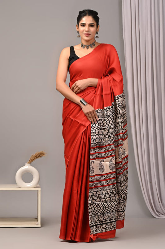 PREMIUM MODAL SILK SAREE WITH BLOUSE PIECE
