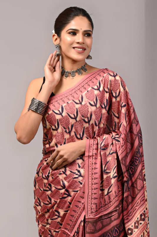 PREMIUM MODAL SILK SAREE WITH BLOUSE PIECE