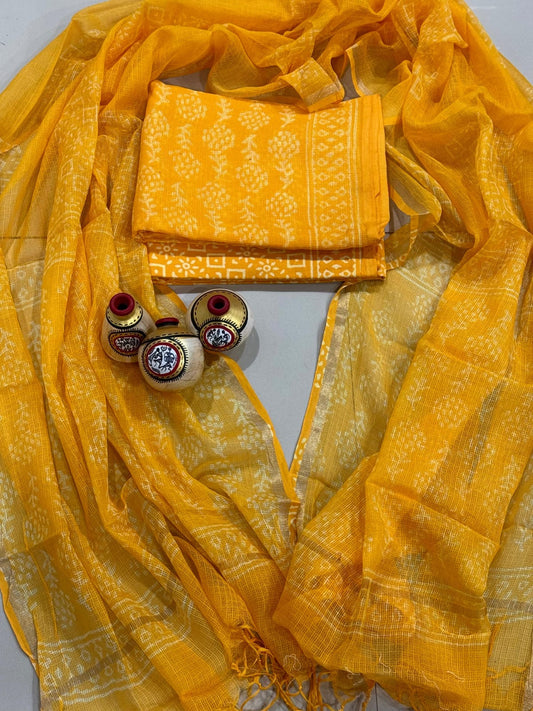 New exclusive traditional collection of Full Kota doriya Suits with kota doriya dupatta(KDSU59)