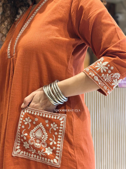 A beautiful Kurti Pant set