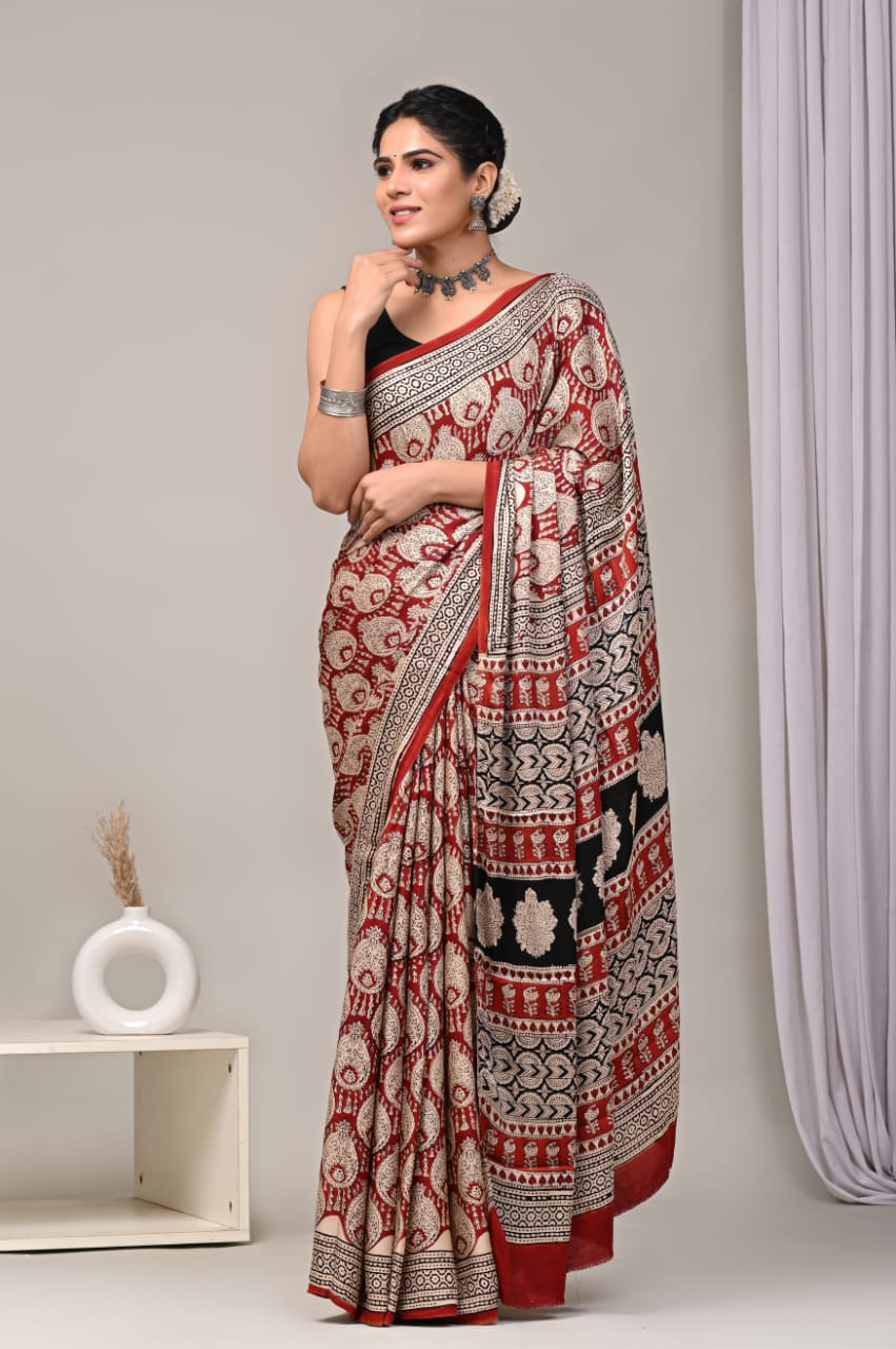 PREMIUM MODAL SILK SAREE WITH BLOUSE PIECE