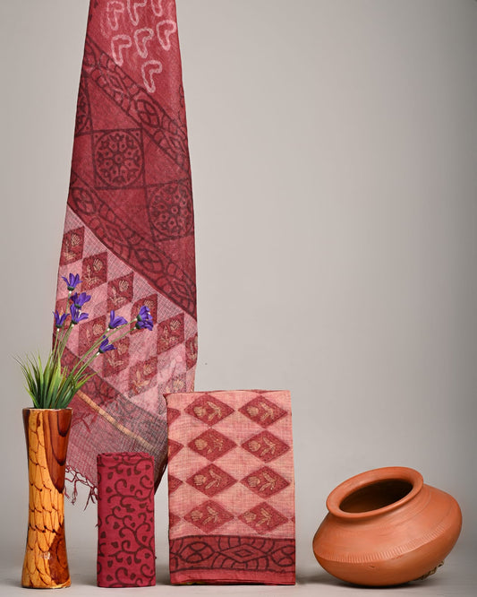 New exclusive traditional collection of Full Kota doriya Suits with kota doriya dupatta(KDSU31)