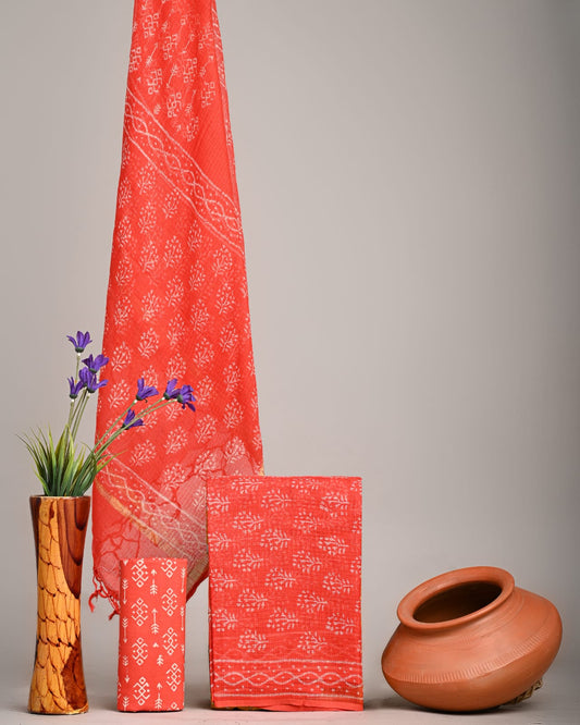 New exclusive traditional collection of Full Kota doriya Suits with kota doriya dupatta(KDSU27)