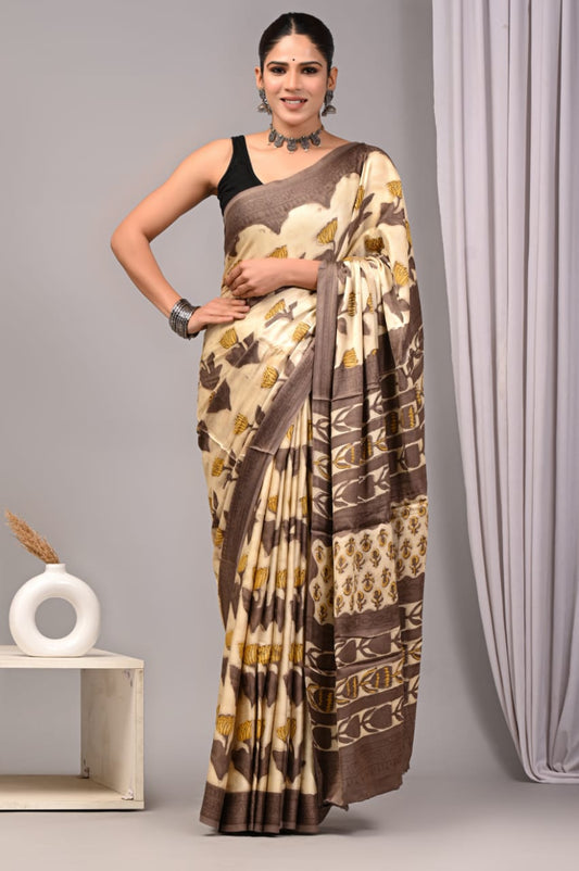 PREMIUM MODAL SILK SAREE WITH BLOUSE PIECE