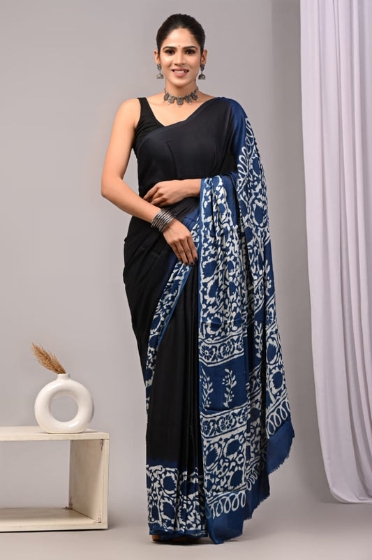 PREMIUM MODAL SILK SAREE WITH BLOUSE PIECE
